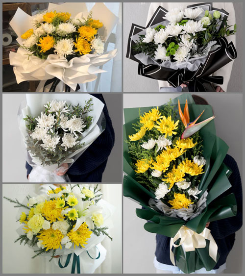 山东莱芜莱城区大王庄镇里二十村白事花束代送